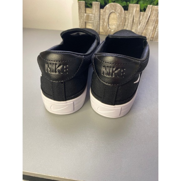 Nike Black Slip-On Sneakers with White Accents - Picture 3 of 5